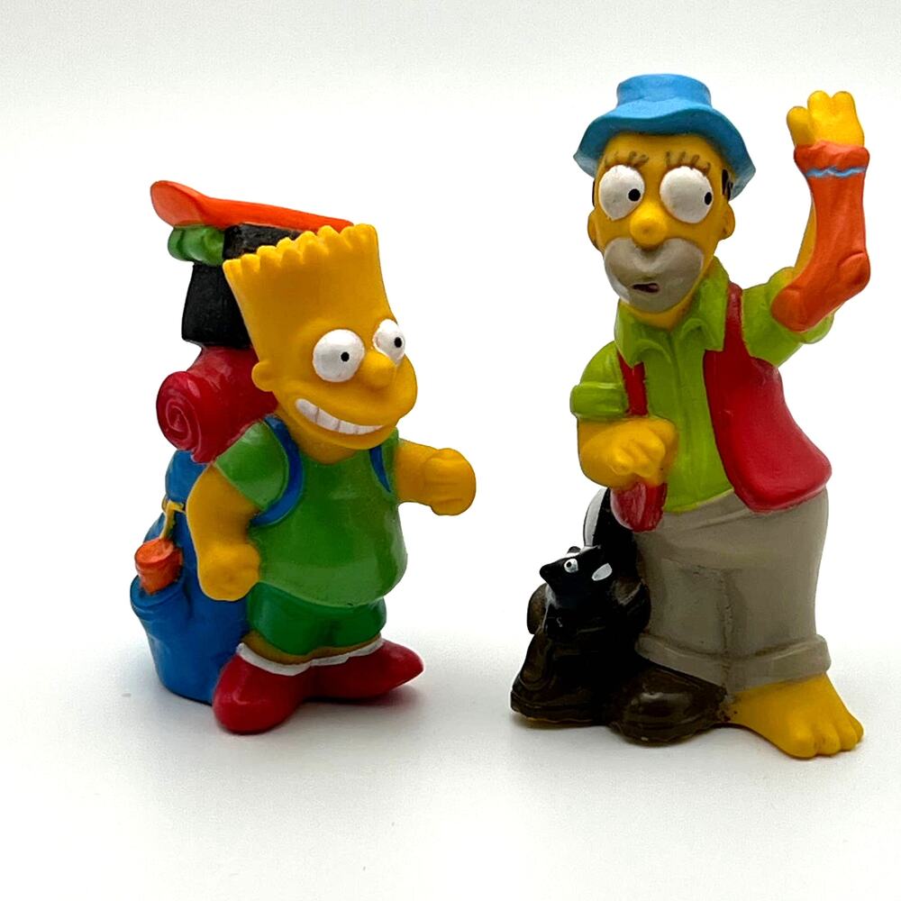 The Simpsons Camping Bart Homer TCFFC 1990 Burger King Promo